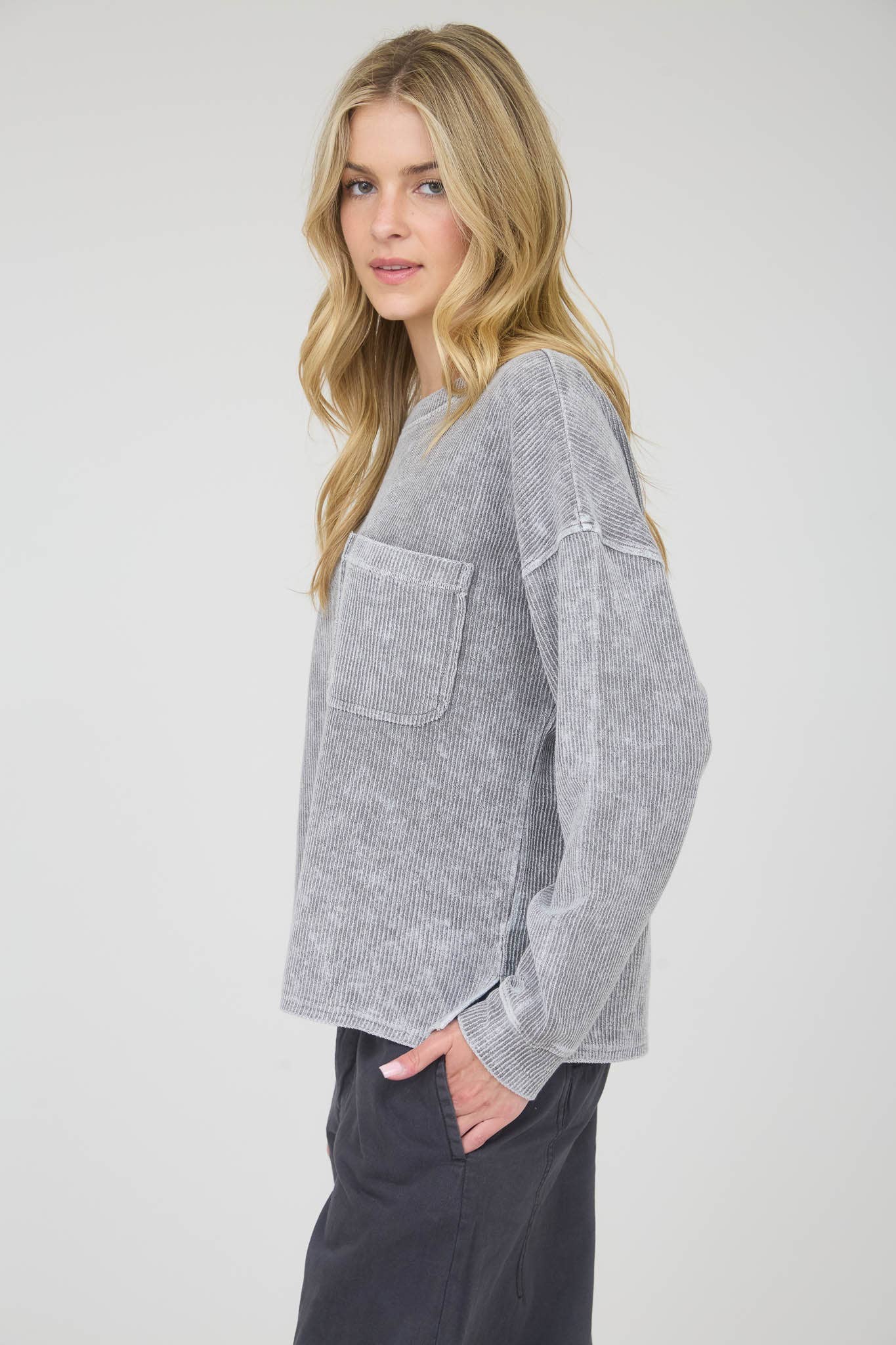 HAYLEE RIB KNIT TOP