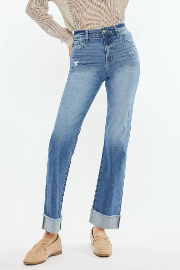 LAINEY HIGH RISE STRAIGHT JEANS