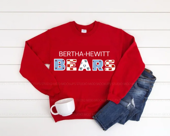 Pre-Order Bertha-Hewitt Bears Crewnecks