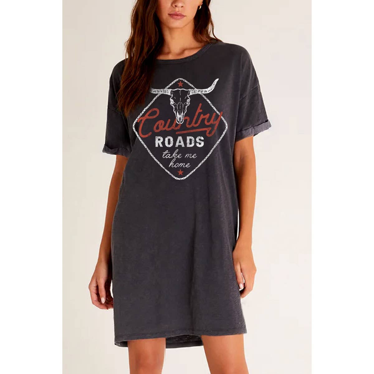 COUNTRY ROADS MINERAL GRAPHIC DRESS