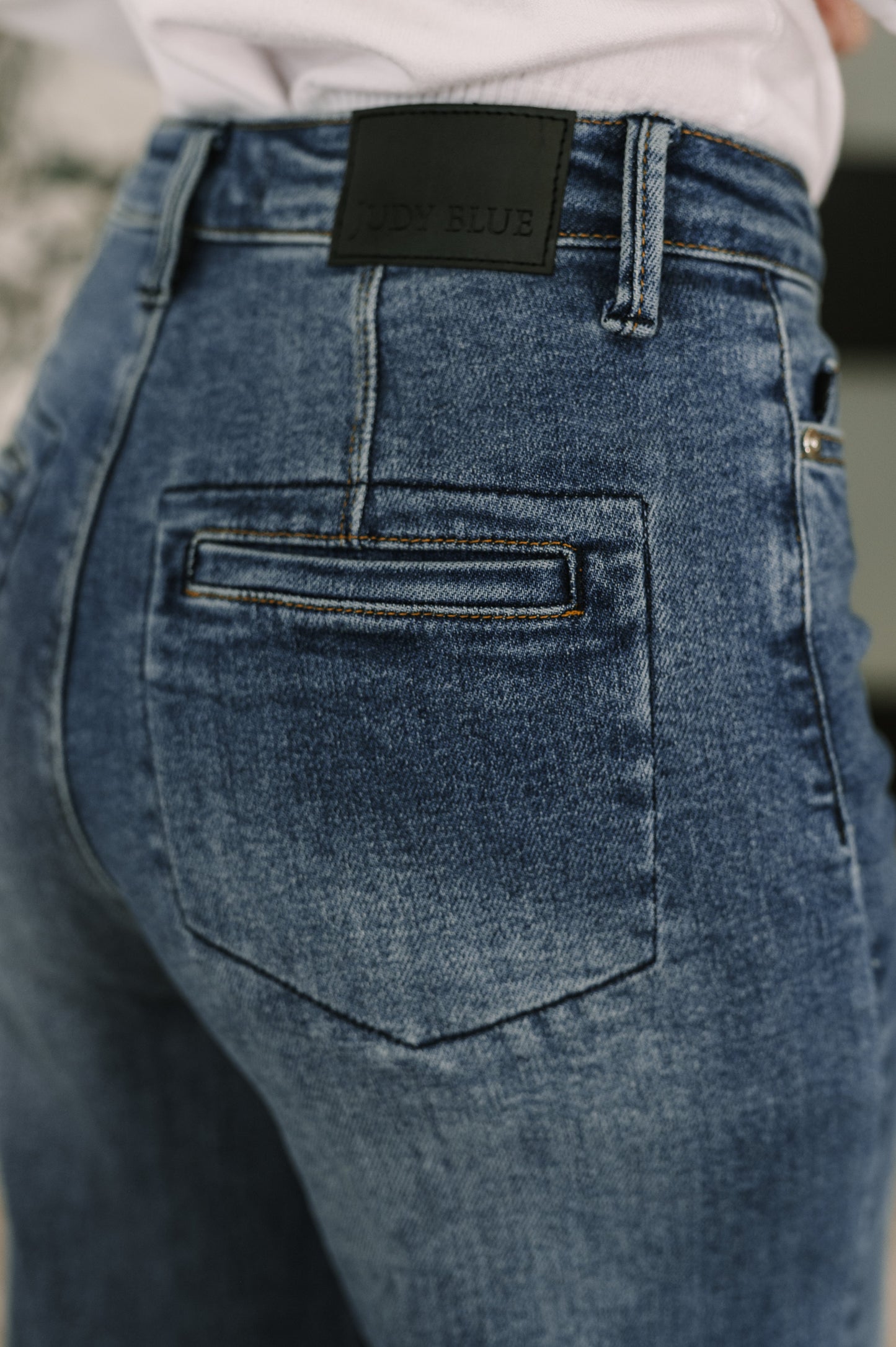 Karla High Waist Column Straight Jeans