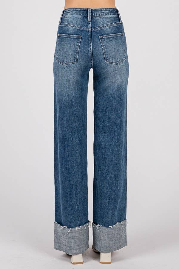 THE LEXIE COMFORT HIGH RISE LOOSE-STRAIGHT W/ CUFFED HEM