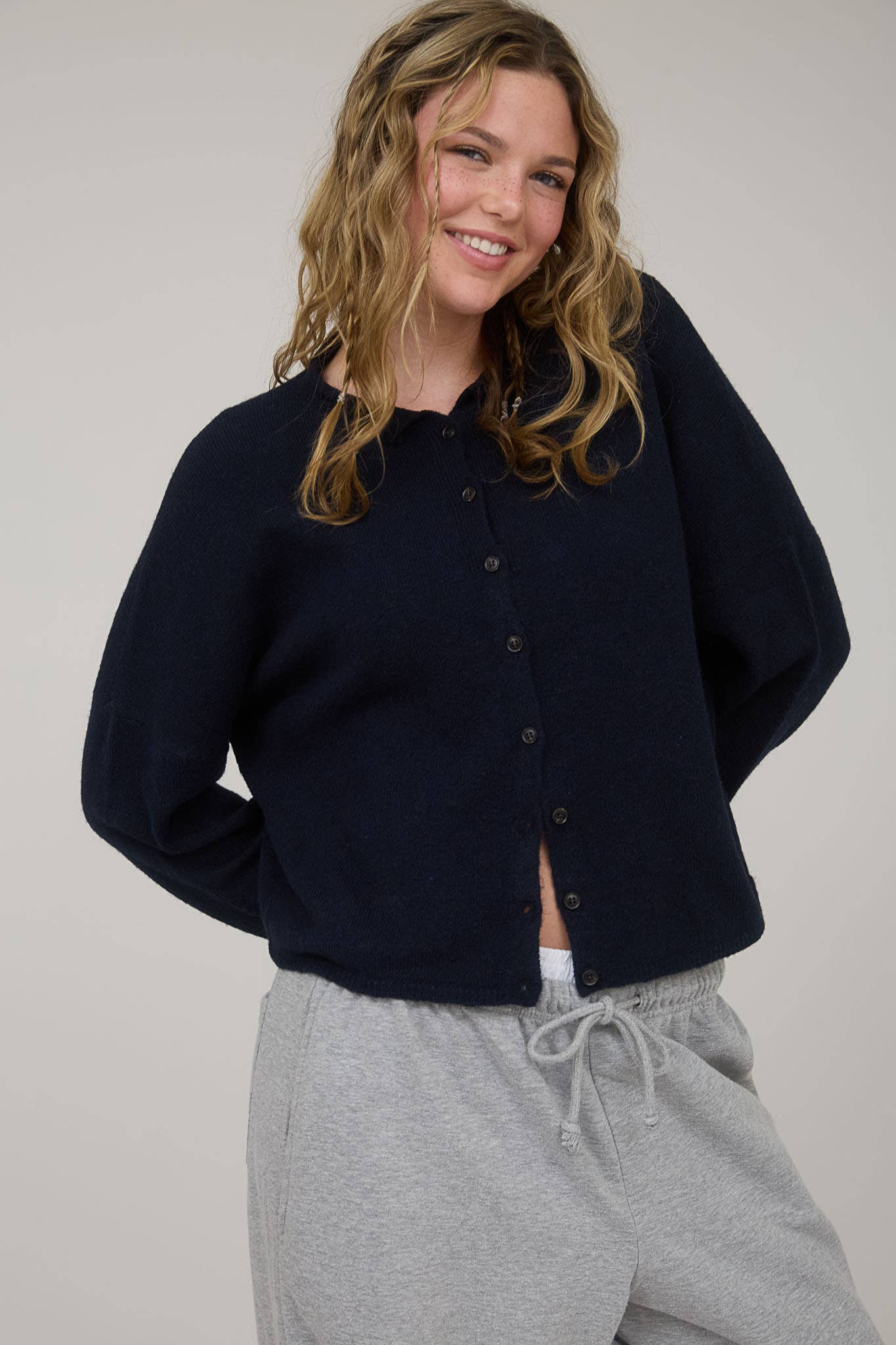 JULIETTE LIGHTWEIGHT BUTTON DOWN KNIT CARDIGAN