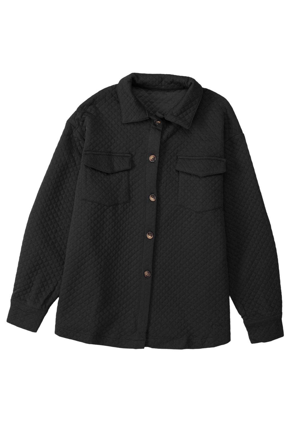 Jillian Retro Quilted Shacket