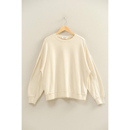 Acid Wash Oversized Sweatshirt
