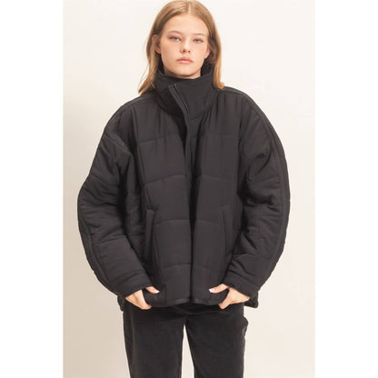 Quilted Zip-Up Puffer