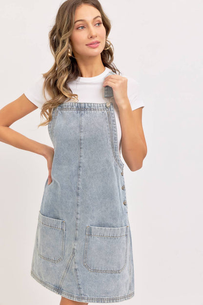 DENIM OVERALL DRESS