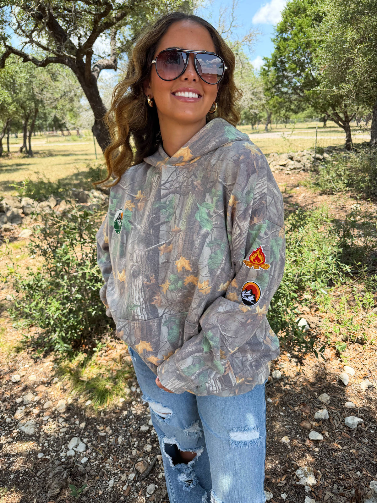 HIDDEN TRAIL CAMO HOODIE PULLOVER