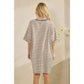 Stripe Knit Pullover Big Top Dress