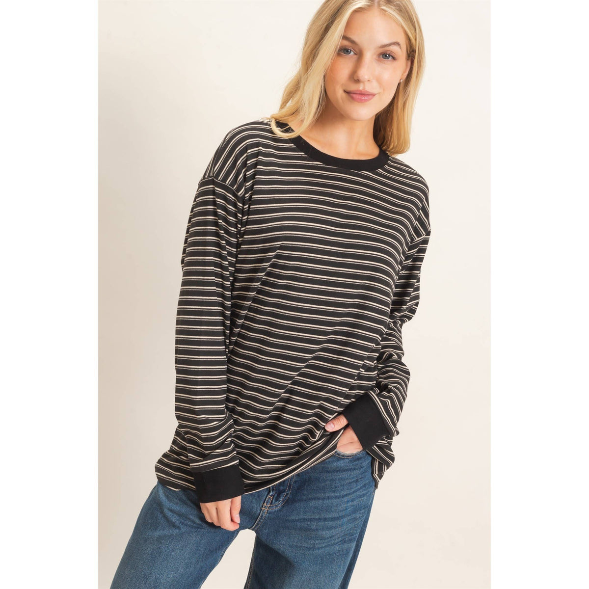 Cali Striped Crew Set