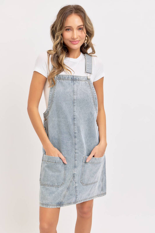 DENIM OVERALL DRESS