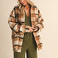 VIVIAN TEDDY PLAID OVERSIZED SHACKET