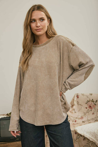 KT TEXTURED WASHED TOP