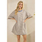 Stripe Knit Pullover Big Top Dress