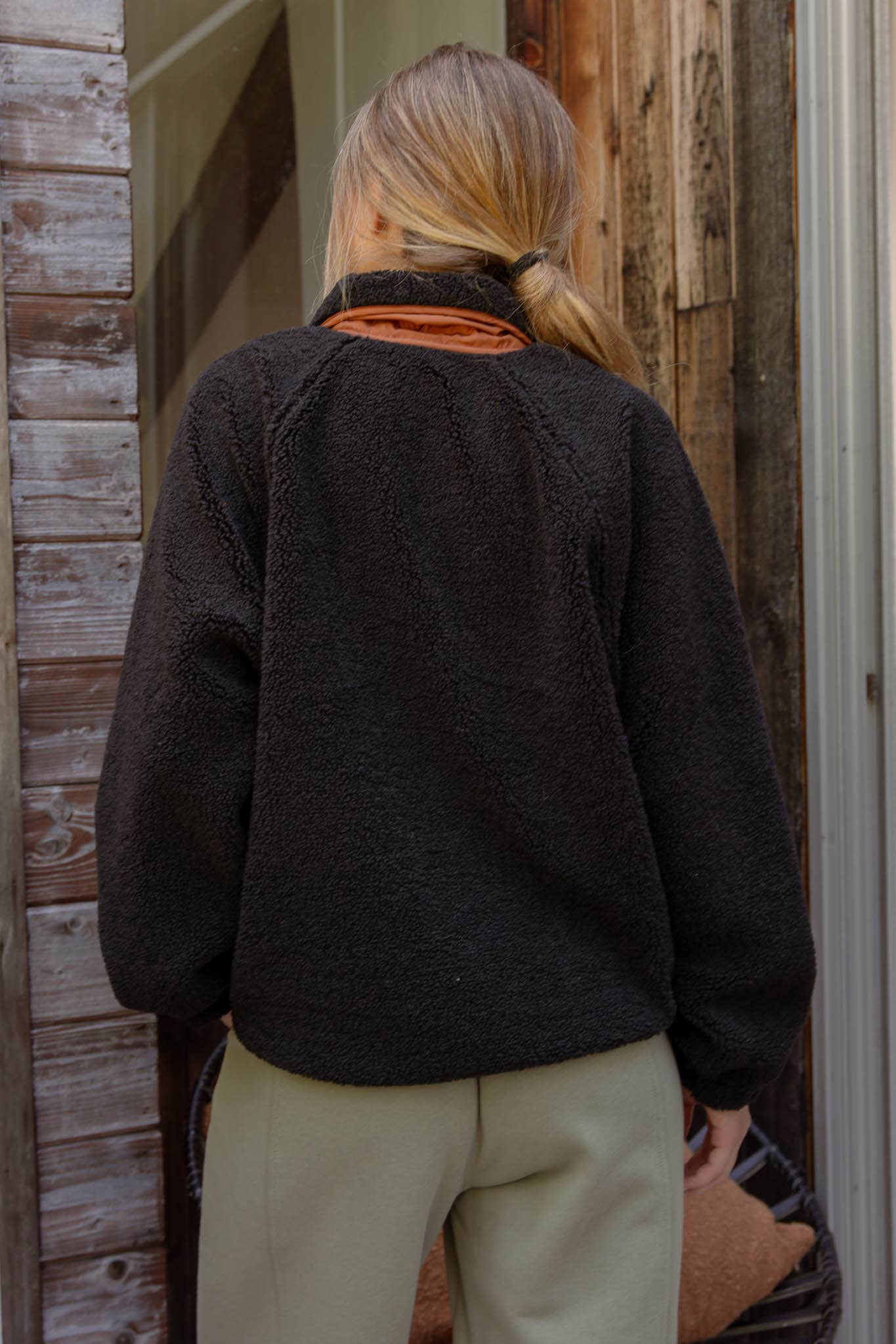 Callie Sherpa Button Up