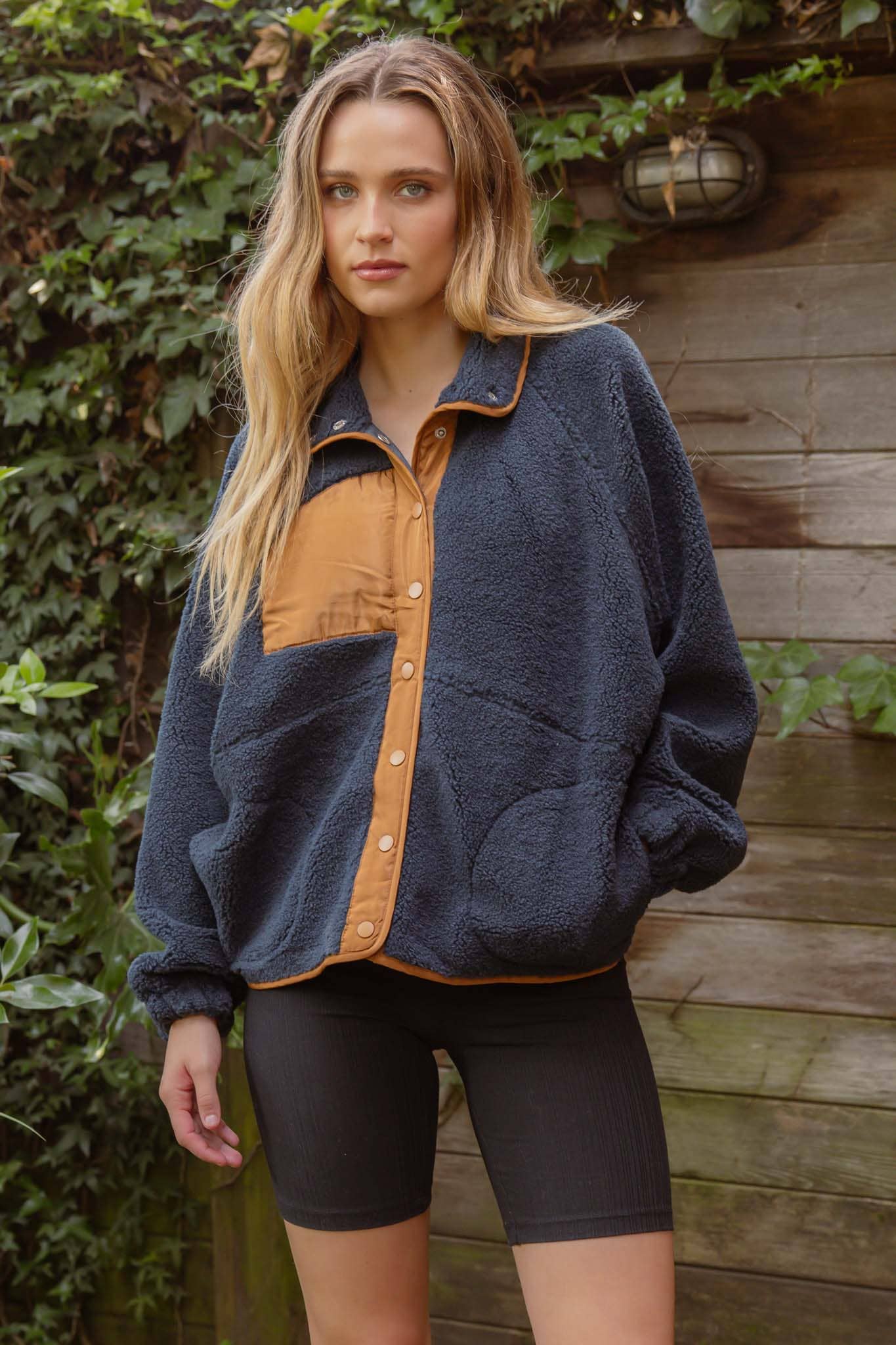 Callie Sherpa Button Up