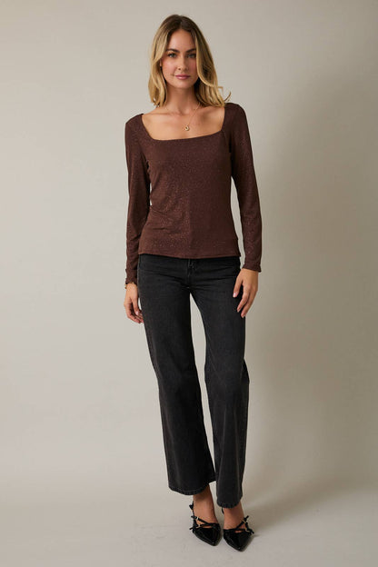 GEORGIE METALLIC TOP
