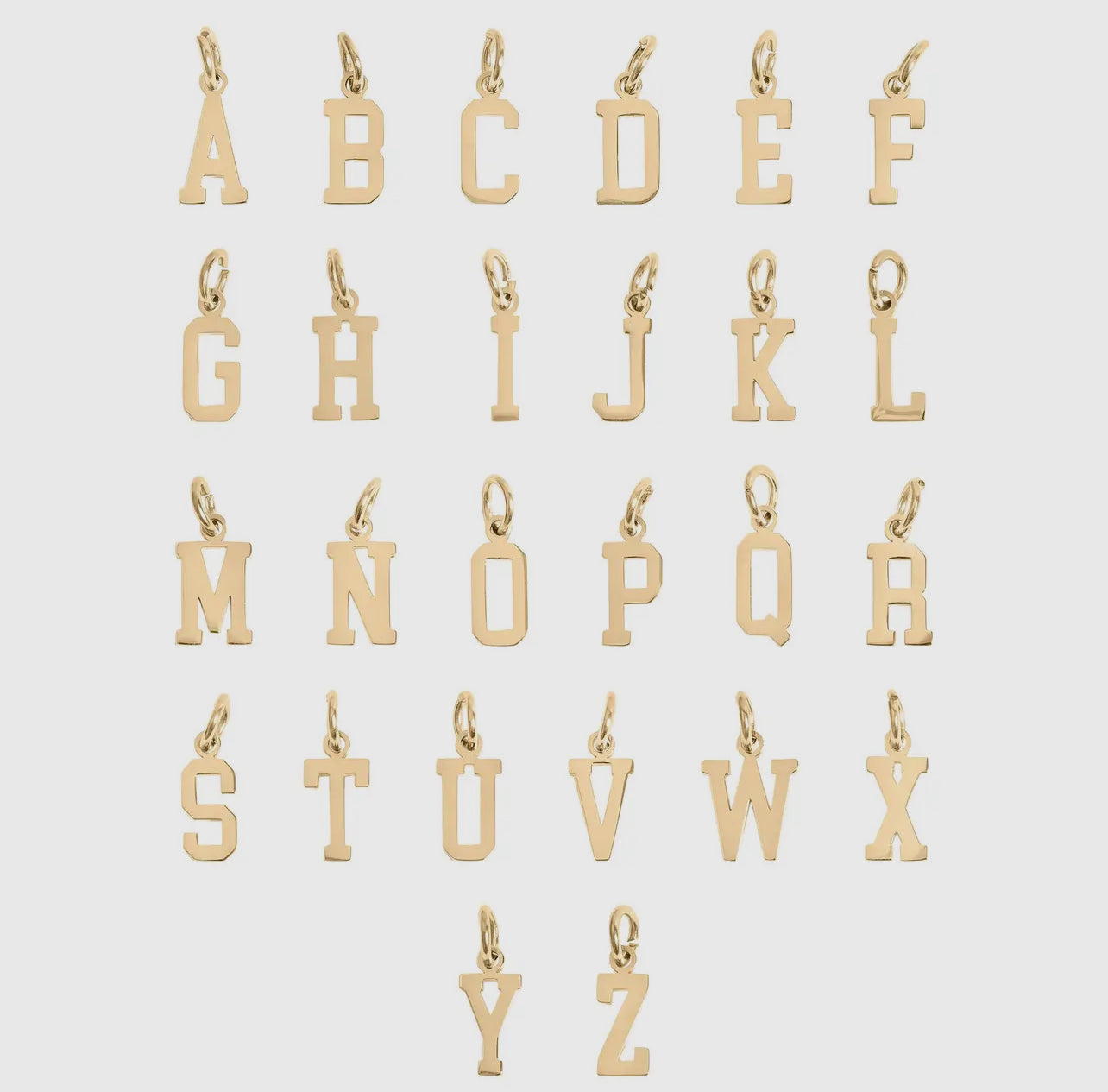 ABC Letter Charms