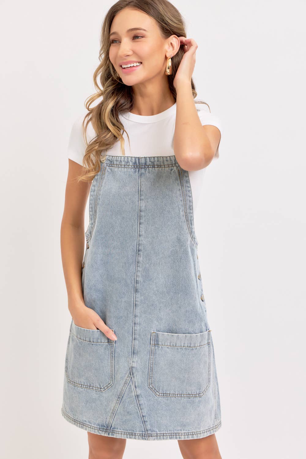 DENIM OVERALL DRESS