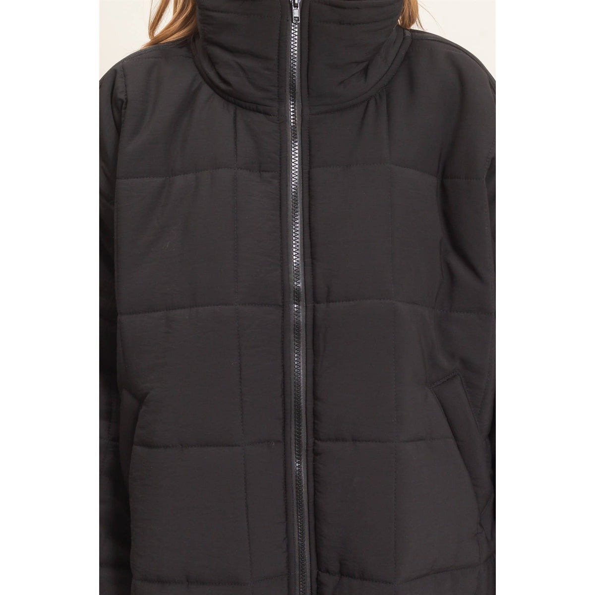 Quilted Zip-Up Puffer