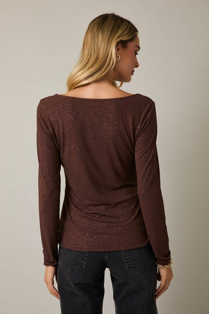 GEORGIE METALLIC TOP
