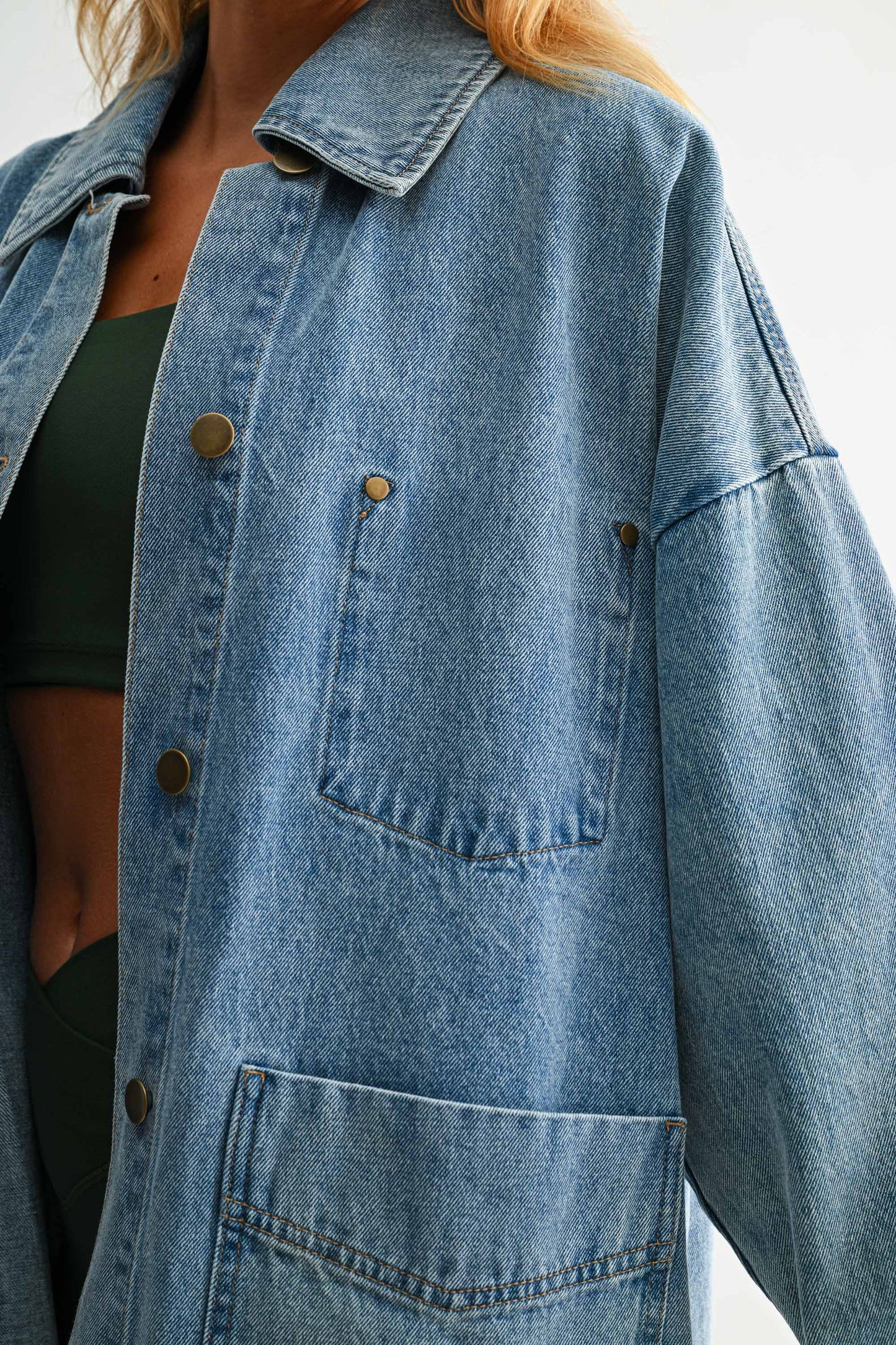 Boxy-Cut Denim Jacket