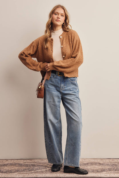 Bouclé Pocket Cardigan
