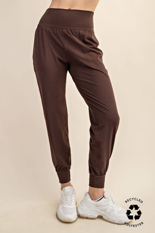 Butter Soft Solid Jogger - espresso