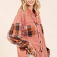 MINERAL WASH PATCHWORK PLAID