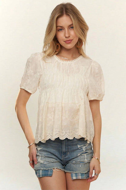 LACEY BABYDOLL TOP