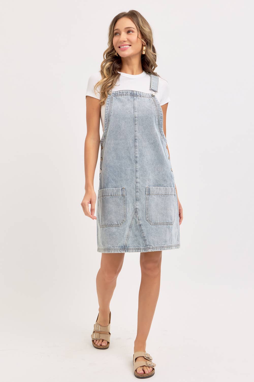 DENIM OVERALL DRESS