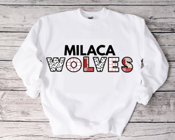 Pre-Order Milaca Wolves Crewneck