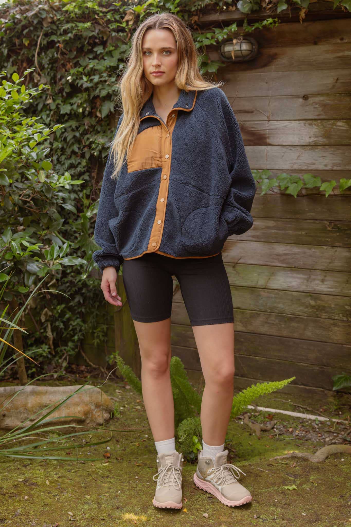 Callie Sherpa Button Up