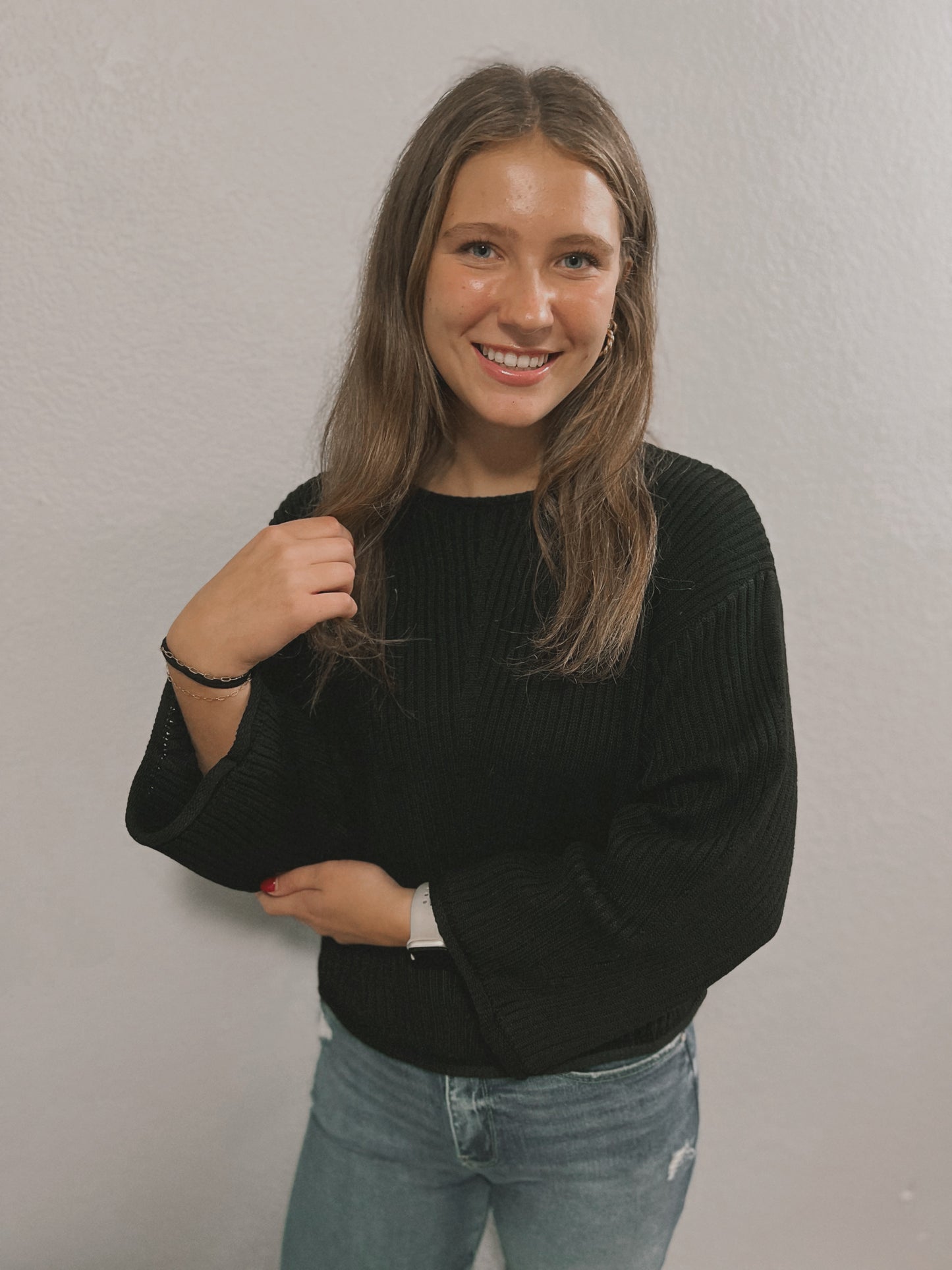 Nico Long-Sleeve Ribbed Sweater