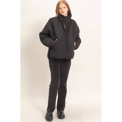 Quilted Zip-Up Puffer