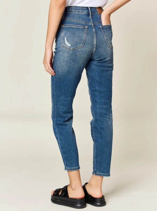 Judy Blue Full Size Tummy Control High Waist Slim Jeans