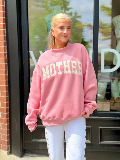 MOTHER Embroidered Mockneck