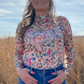 Field Of Flowers Mesh Top