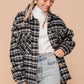 Ivory/Light Blue Plaid Shacket