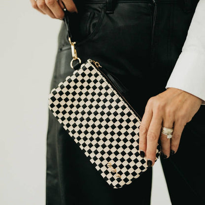 Emma Woven Clutch Wristlet