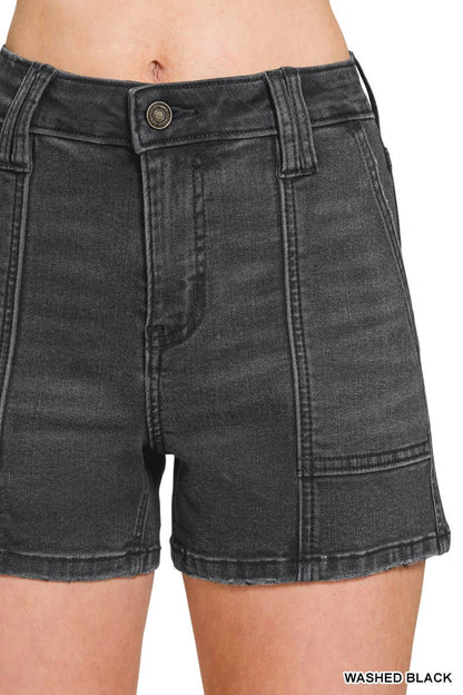 Avery Denim Shorts - black