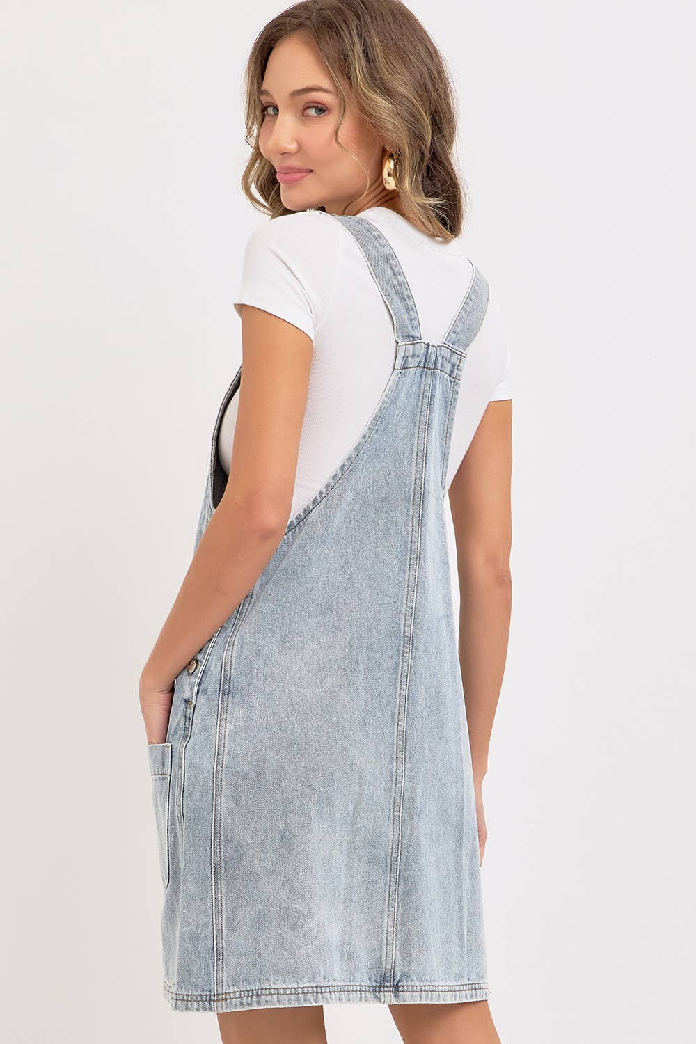 DENIM OVERALL DRESS