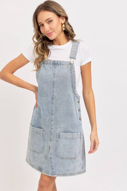 DENIM OVERALL DRESS