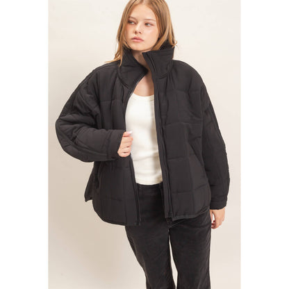 Quilted Zip-Up Puffer
