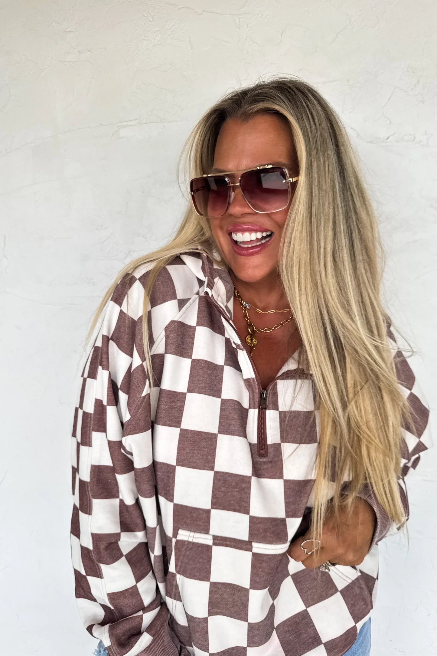 Camo & Checker Easy Does It Pullover