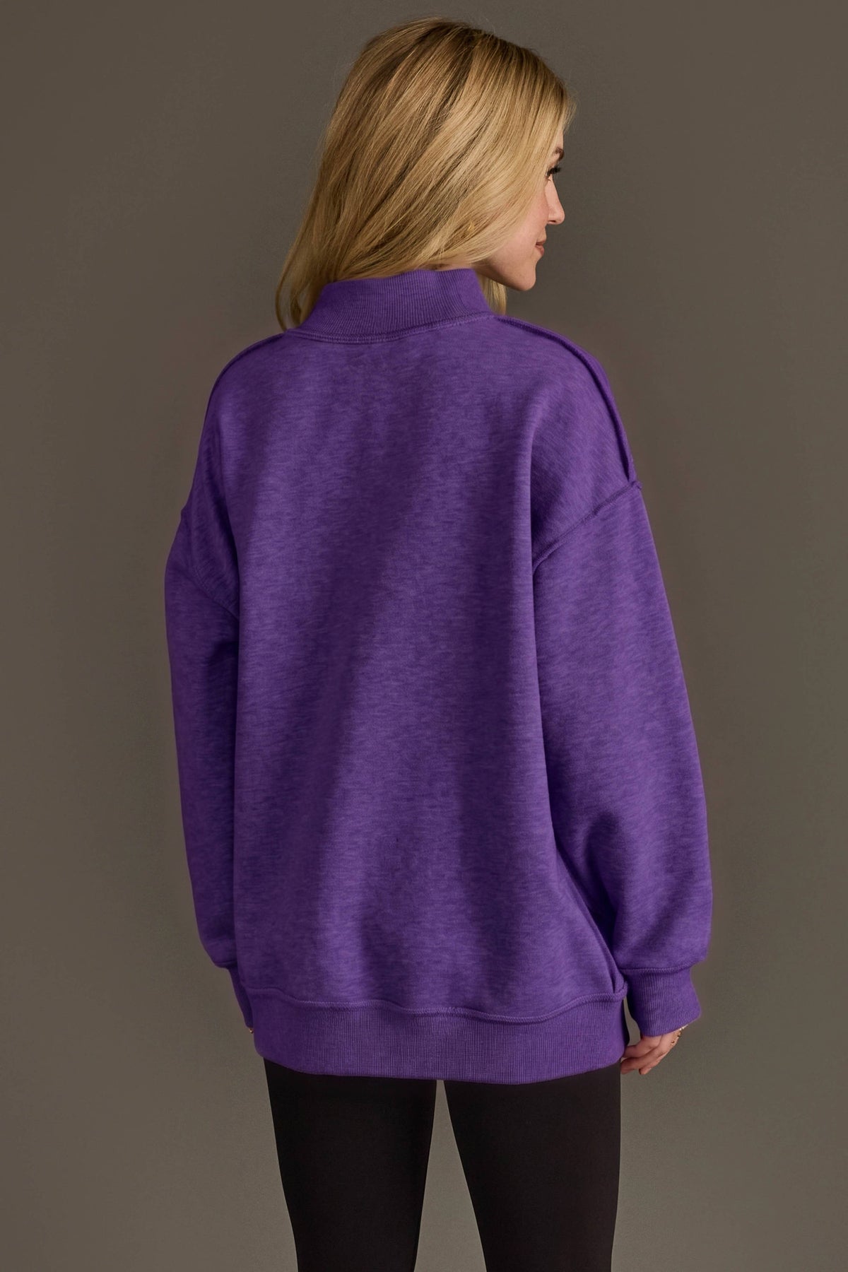 Purple Game Day & Sunday Funday Reversible Sweatshirt