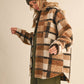 VIVIAN TEDDY PLAID OVERSIZED SHACKET