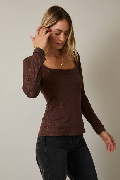 GEORGIE METALLIC TOP