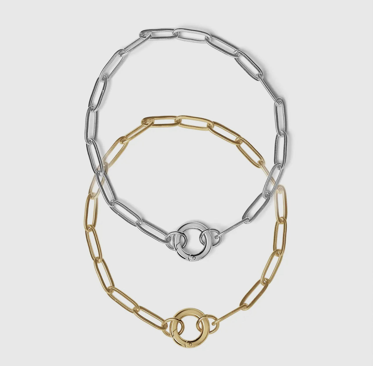 Paperclip Charm Holder Necklace/Bracelet