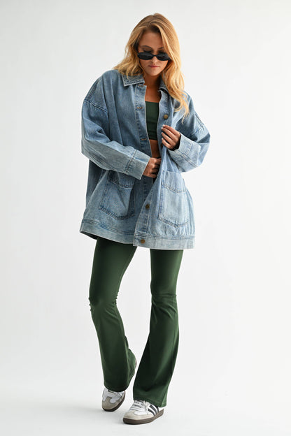 Boxy-Cut Denim Jacket